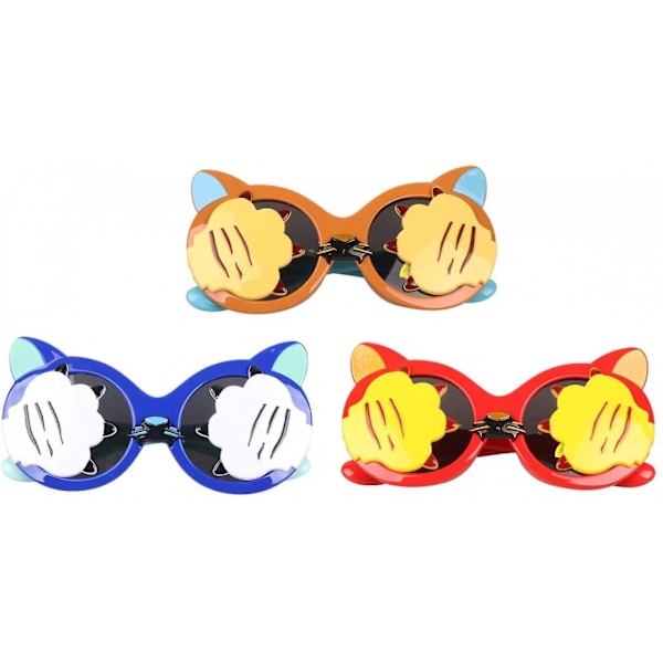 Aveki Tiger Design Solglasögon Barn Polariserande Solglasögon Söt Ögonkläder Festtillbehör Glasögon Polariserande Glasögon För 3-12 Års Barn