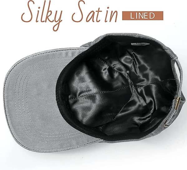 Womens Satin Lined Baseball Cap Eksklusiv Sport Strapback Hat Til Heilwiy Mænd Unisex Gave