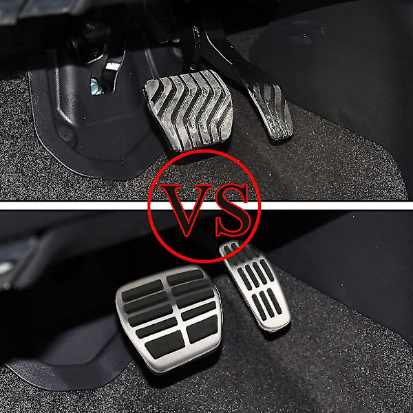AT MT Bilfotpedaler För Renault Megane IV 2016 2017 2018 2019 2020 2022 Gas Bränsle Broms Rostfritt Stål Halkskydd Pedal Pad（1 st）