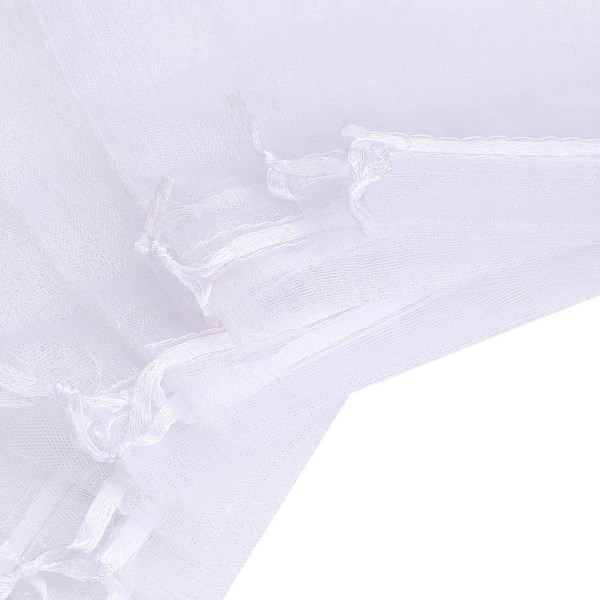 100 stk. Organza gaveposer med snørelukning 6,7 x 9 tommer til fest, bryllup og rejse