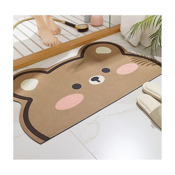 Bath Mat Moe Jiji-bjørn Dyreformet Antiskli Badmatte