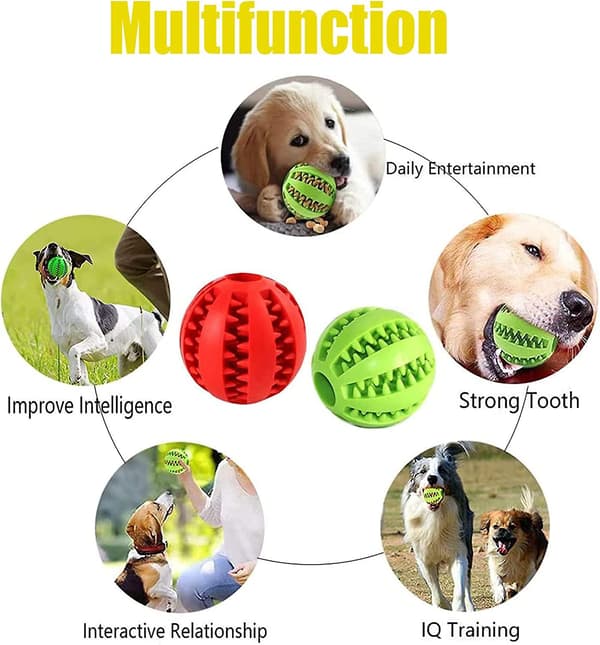 2 stycken hundmolarkulor, hundgummi tuggboll, oförstörbar hundboll, robust gummikula