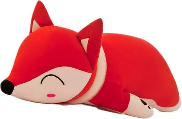 Plush Fox Gosedjur Kudde Fylld Djurleksak Present till Barn, 13.8\"