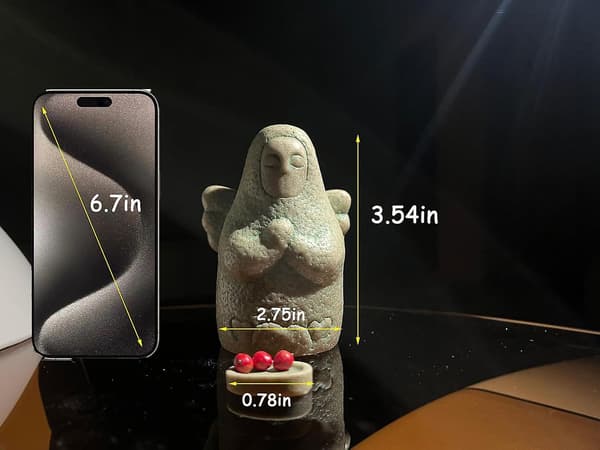 Helia Statue Bedende Engel Skrivebord Spillrom Datamaskin Skrivebordsdekorasjon