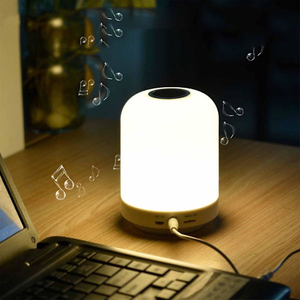 Högtalare Trådlös Bluetooth Bluetooth-högtalare Multifunktionell Sju Färger Bärbar Atmosfär Musik Ljud Alarmklocka Handsfree Laddning Liten Natt
