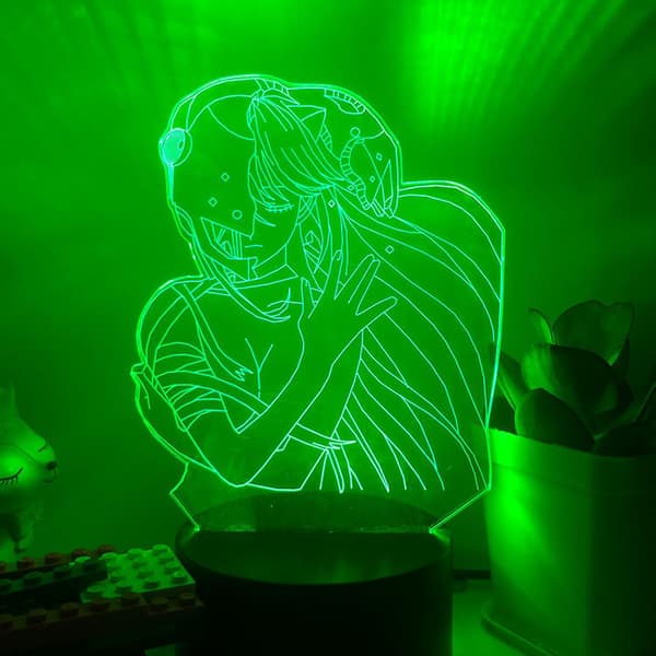 3D LED nattlys Anime-karakter 3D-illusjon