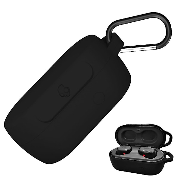 Silikoneetui til Skullcandy Sesh True Wireless In-ear Earbuds（Sort）