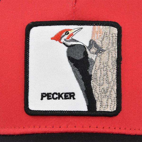 Pecker Brodert Baseball Cap Spettmeis Patch Brodert Cap Mesh Cap Buet Bremskjerm Sol Visor