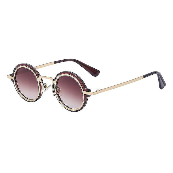 Uusi muoti goottilainen steampunk aurinkolasit miehille pyöreä punk retro silmälasit sävyt aurinkolasit naisille Lentes De Sol Hombre Uv400（7）
