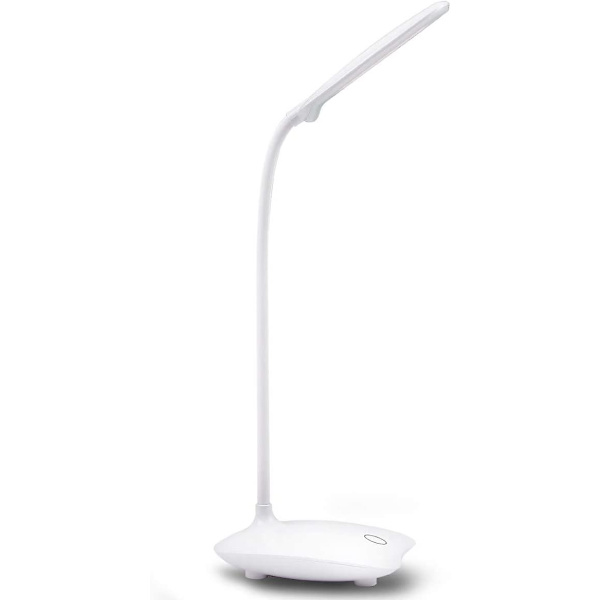 Skrivebordslampe Øjenbeskyttelse Led Lampe Fleksibel Sengebordslampe Led Læselampe Hvid
