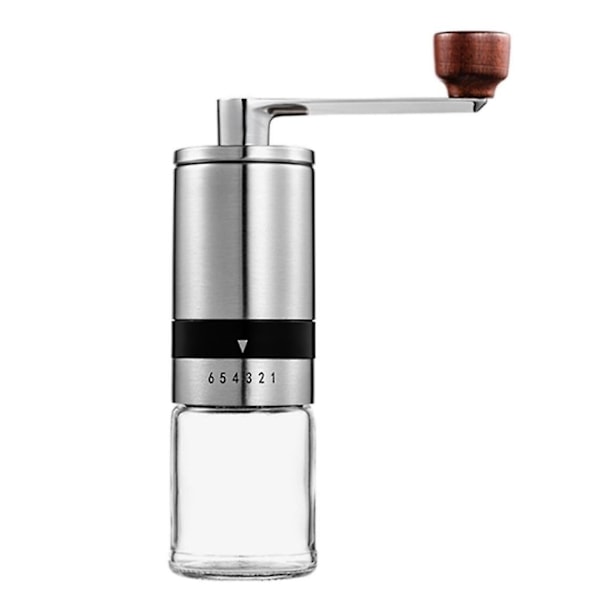 Manuell kaffekvern med keramisk konisk burr og håndtak i rustfritt stål Espresso Drypp kaffekvern Espresso (Frankrike) Fersk |