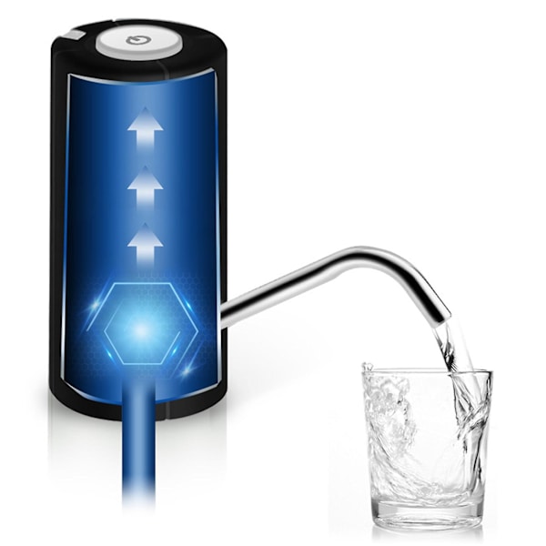 Vattenflaska pump dispenser USB-laddning automatisk dricksvattenpump bärbar elektrisk vatten dispenser vattenflaska switchar