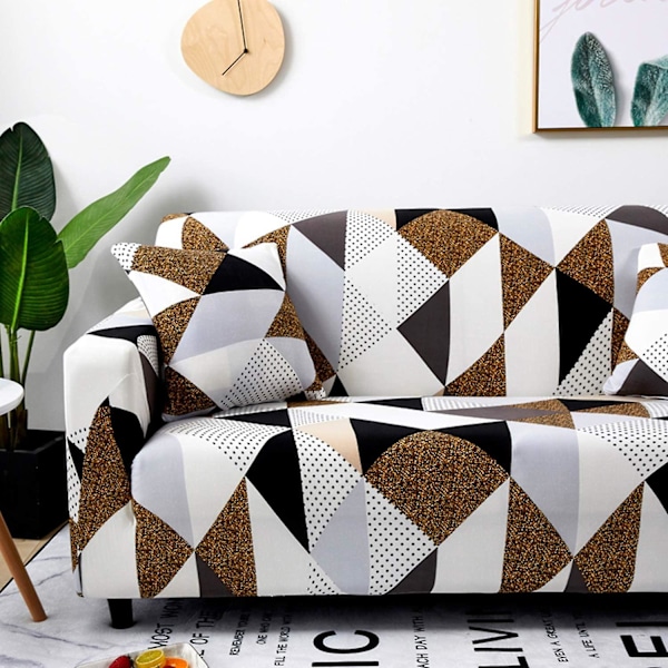 Sofaovertrekk 1-delt sofaovertrekk elastisk mykt stoff 2-seter