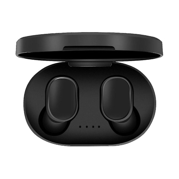 Mini langattomat nappikuulokkeet Langaton kuulokemikrofoni Urheilukuulokkeet Stereo-kuulokkeet（4X3CM，Musta）