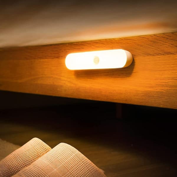LED natlys, bevægelsessensor skabslampe, bærbar trådløs