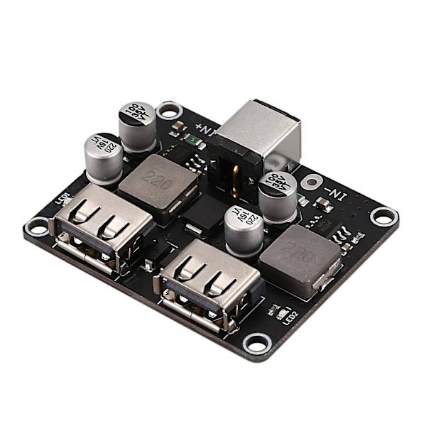 2-kanals USB QC3.0 QC2.0 DC-DC-omvandlare laddningsmodul 6-32V 9V 12V 24V till snabb snabbladdare Ci（svart）