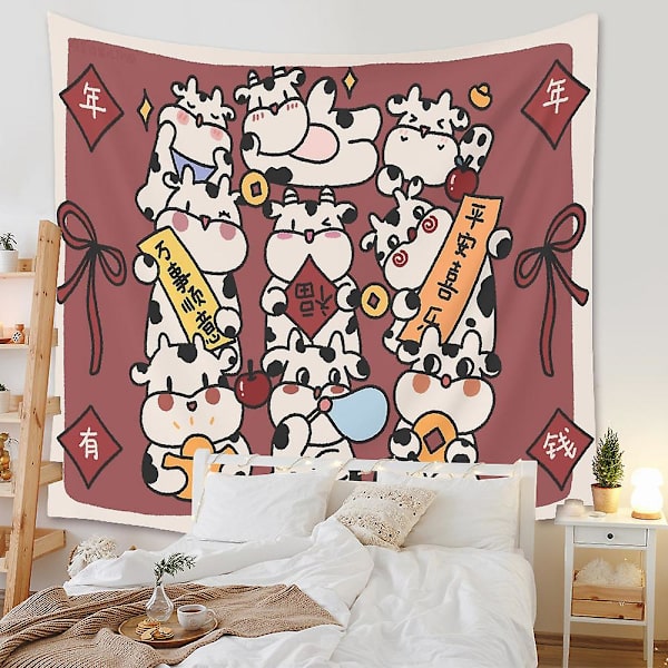 Wekity Bohemian Tapestry Estetisk Kunst Hjem Bakgrunn Stoff Ornament Gave Mandala Tapestry for Baby Room Ornament (ZJ827-8, 51 X 59 tommer)
