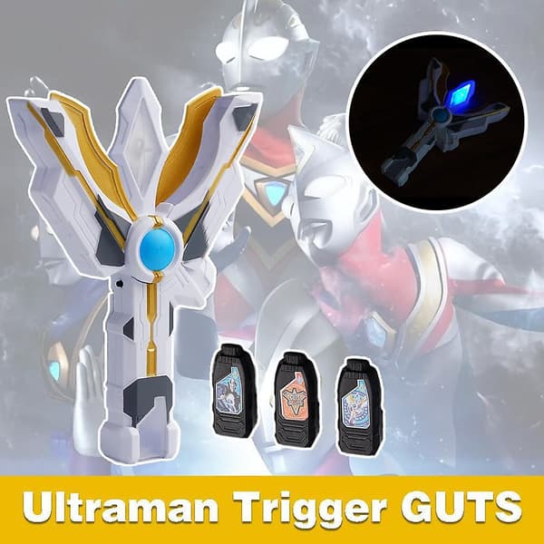 Ultraman Trigger Guts Spark Lens til børn, Geed Decker Zero Three Key Lightsaber, børnelegetøj, 3 stk. (som vist)