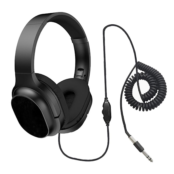 Metaldetektor Headset Hovedtelefon til -6250 -6350 TX-850 -4030 -6350 -5090 -830 Øretelefoner（Sort）