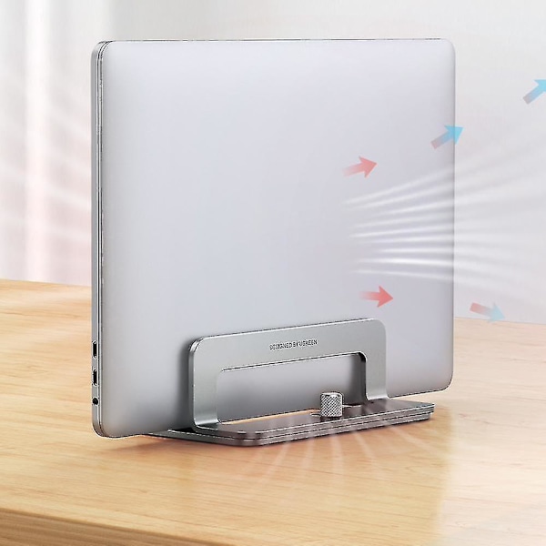 20471 Vertikal bærbar computer stand til bærbare computere på 15,6 tommer, justerbar aluminium tablet