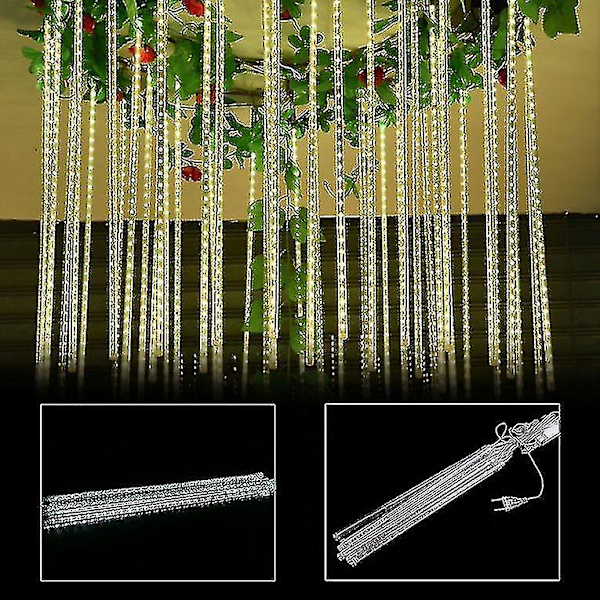 30cm Meteor Shower Rain 8 Tube Led Lights Utendørs Juledekorasjonslampe
