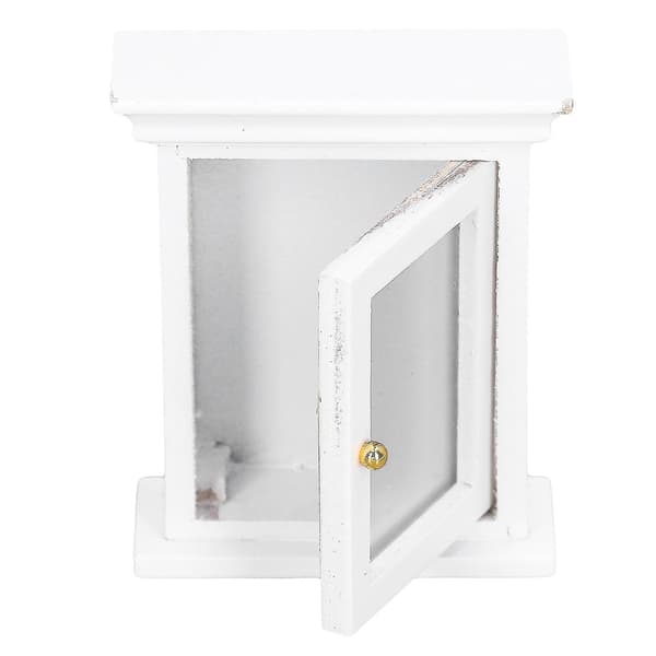 Miniatyr Hvit Speilskap - Dukkehus Baderomsmøbler