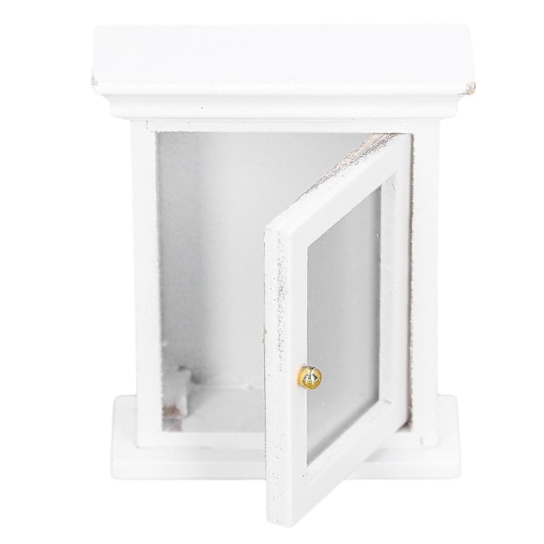 Miniatyr vit spegelskåp - Dockhus badrumsmöbler