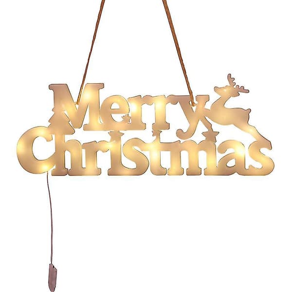 God Jul Flerfärgade Bokstäver String Lights, Julbelysning 14led Batterier, För Jul