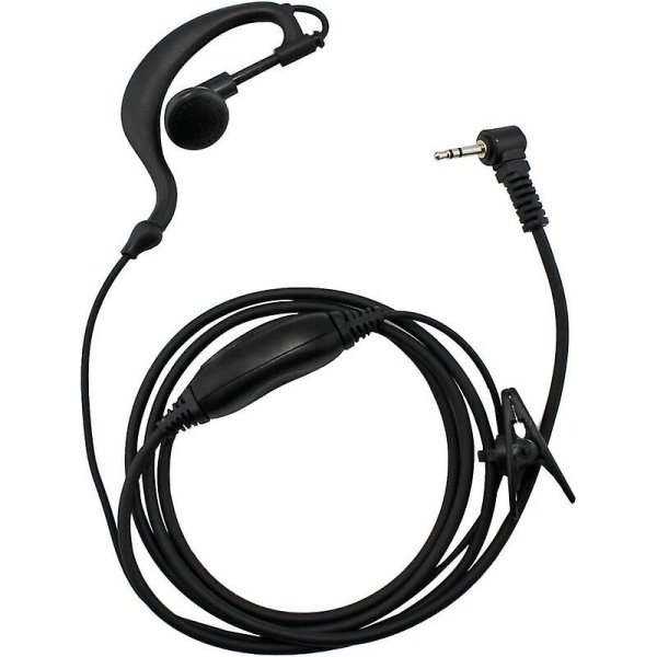 Clip-ear Shape Headset Öronsnäcka/mikrofon för Motorola Talkabout Walkie Talkie Radio Ways 1 Pin 100-0