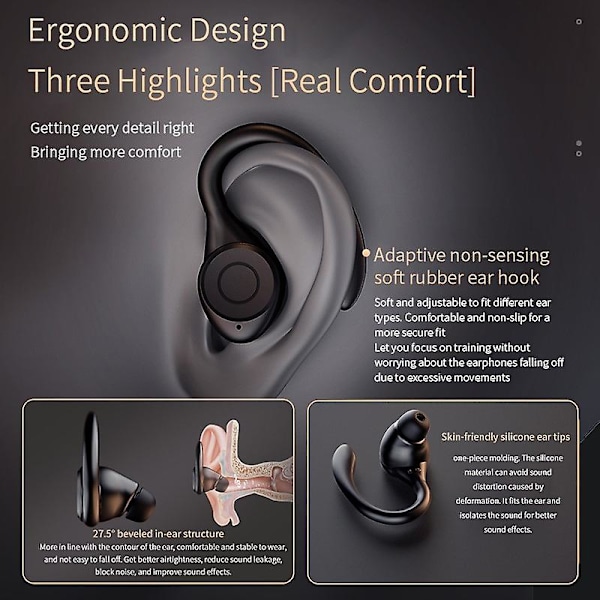 Tws Trådlösa Bluetooth 5.3 Hörlurar 9d Stereo Vattentäta Sport Hörlurar Touch Control Brusreducerande In Ear Hörlurar Med Laddningsfodral A
