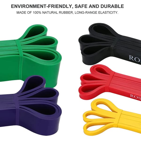 Träningsband Set Pull Up Resistance Band – Expanderband Set inklusive pull-up band, motståndsband (LILA 50-75lb,)