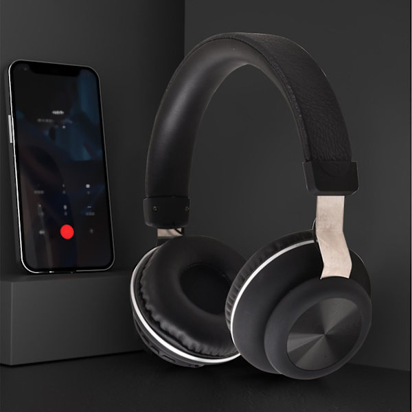 Langattomat Bluetooth-kuulokkeet Urheilu Over-Ear Langattomat Melua Vaimentavat Stereo Kuulokkeet（BK）