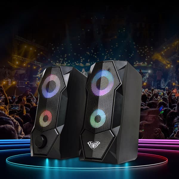 Computerhøjttalere Wolf Spider Computer Desktop Højttaler Spilhøjttaler Desktop Laptop Subwoofer Esports Udsalg