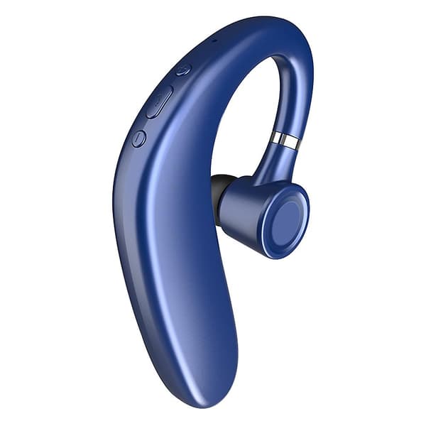 Bluetooth-headset trådlösa hörlurar handsfree-headset kompatibel med iPhone-blå