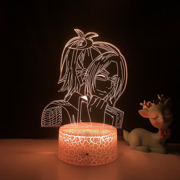 3D Anime Karakter Nattlys Illusjonslampe Fjernkontroll