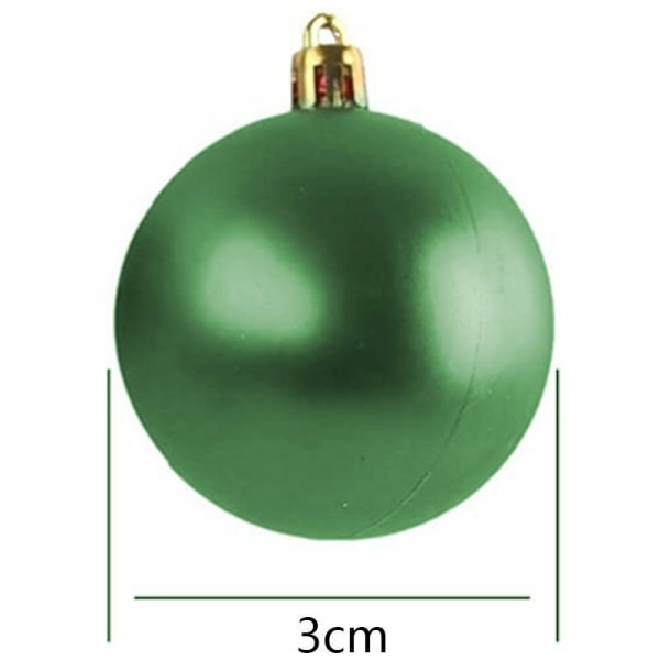 Julgranshängen Splittringssäkra dekorativa julkulshängen 30 mm juldekorationer paket med 24