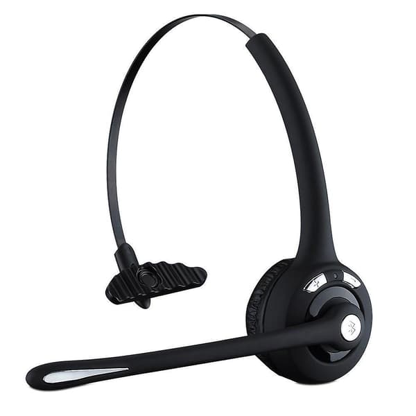 Trucker Bluetooth-headset, trådløst headset med mikrofon til pc, Bluetooth-headset med mikrofon støjreduktion, til mobiltelefoner, computer, lastbilchauffører