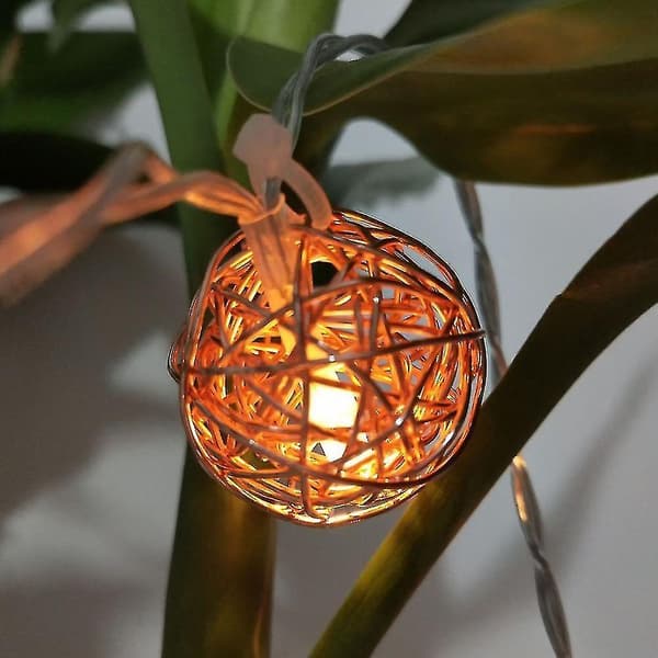 10led batterilåda trådkulsljusslinga (1,5m, guld)
