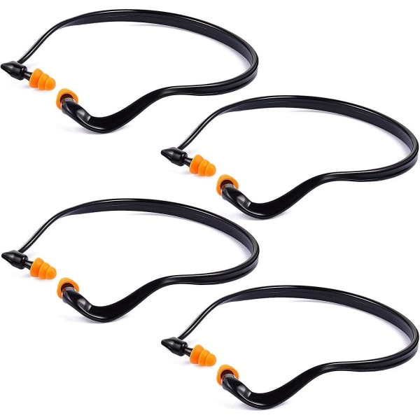 Bandproppar för skjutbana Bandproppar Lätta öronproppar i silikon (4-pack)