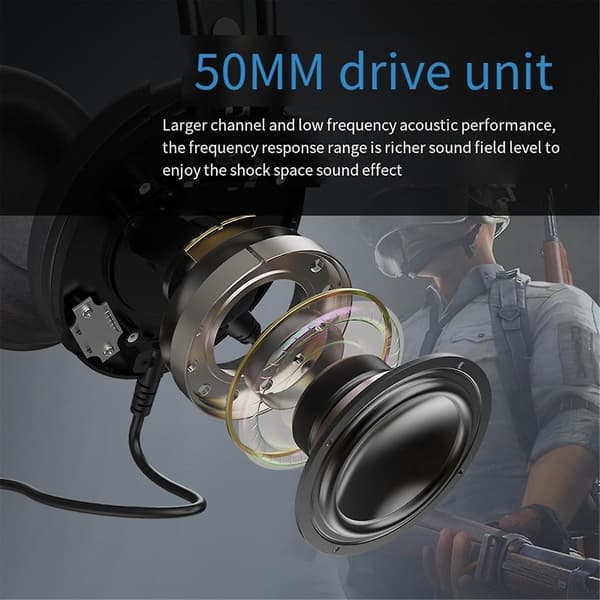 Bluetooth-headset G30-B Trådbundet spelupplyst spelheadset 7.1 Bluetooth Dubbel brusreducerande headset（Som visas）
