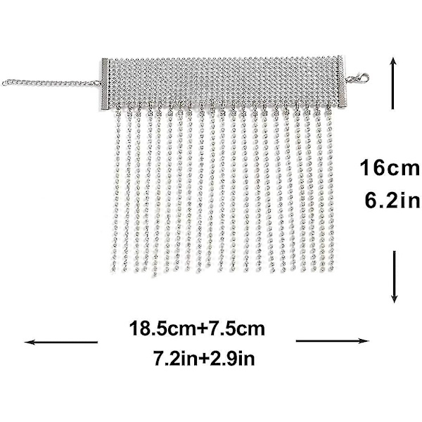 Rhinestone-nilkkaketjut Kristallihapsu nilkkakoru 2kpl Glitter Tennis Jalkaketju Häät Korut Tarvikkeet Naisille Ja Tytöille