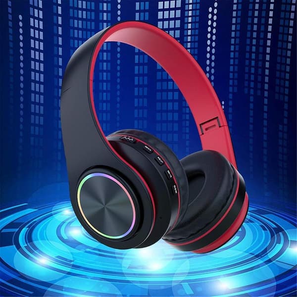 Bluetooth-hovedtelefoner, intelligent trådløs Bluetooth-headset HiFi Stereo Foldable Headset til hjemmekontoret Sort（Sort）