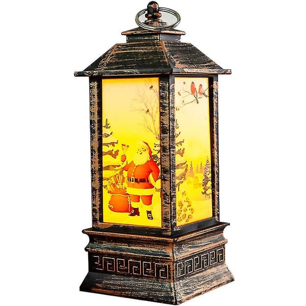 Lantern Lysestake Lampe Nattlys Gammel Mann Snømann Dekorasjon Nattlys Bordpynt Ornamenter