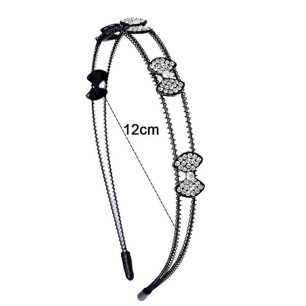 Fash Bridal Rhinest Flower Double Layer Metal H H Accessories
