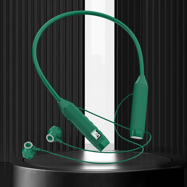 Hengende nakke Bluetooth-headset med stort batteri og digitalt display
