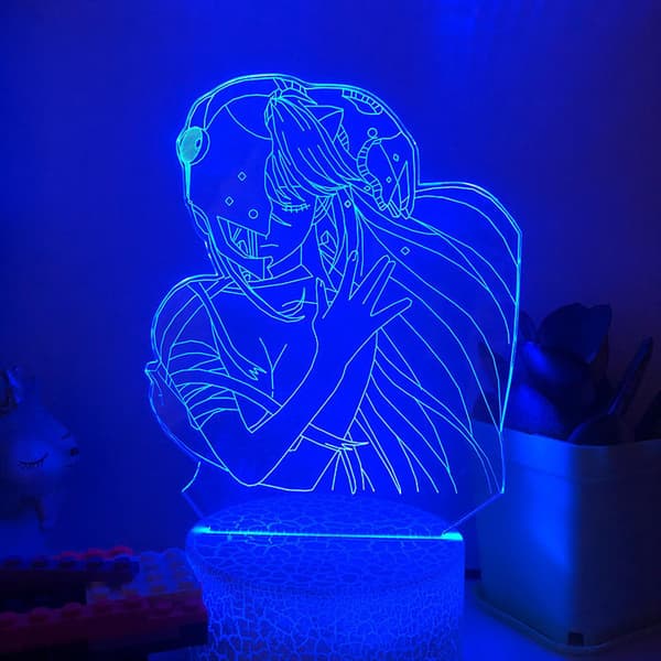 3D LED-yövalo animehahmo 3D-illuusio