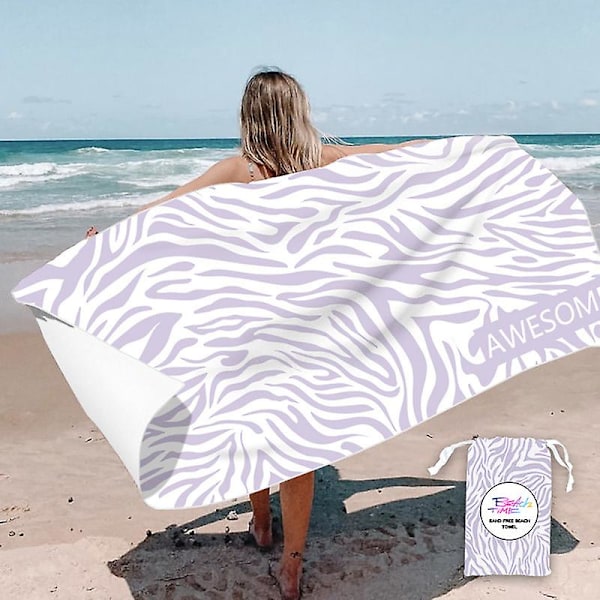 Strandhåndklæde, Mikrofiberhåndklæde, Badehåndklæde Stor 160x80cm