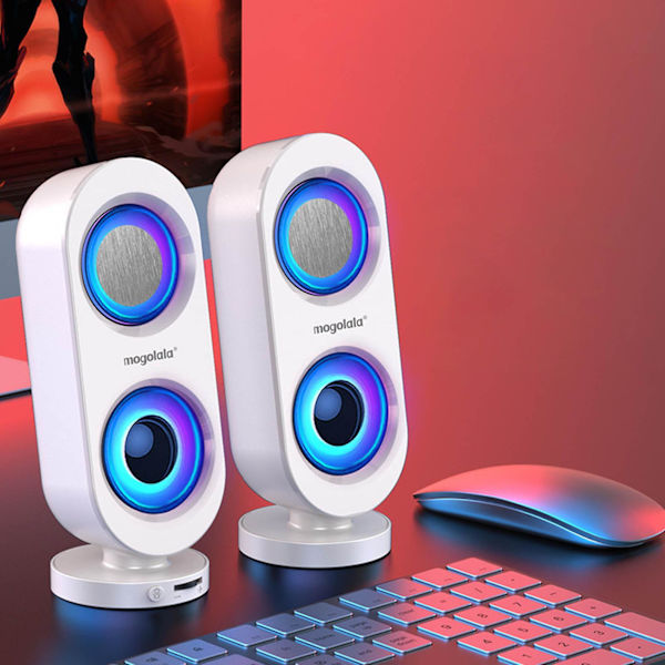 Datorhögtalare Skrivbordsspel Datorljud Skrivbord Hem Mobiltelefon Liten Högtalare Mini Subwoofer Trådbunden USB Hög Volym Utrymme