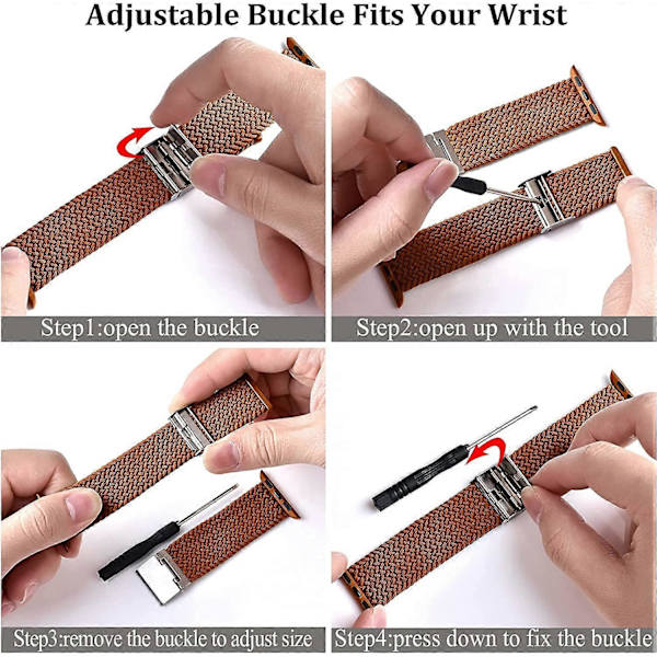 Justerbar Flätad Solo Loop med Spänne Kompatibel med Apple Watch Band 42mm 44mm 45mm Mjuk Armband Stretch Nylon Elastiskt Band för iWatch Serie