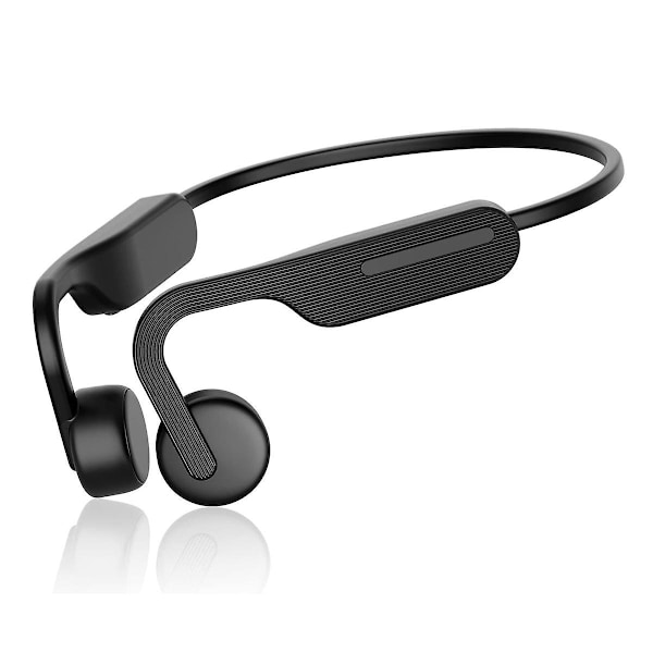 Benledningshörlurar, trådlösa Bluetooth 5.0-hörlurar, öppna öronhörlurar för löpning, cykling, körning, vandring（svart）